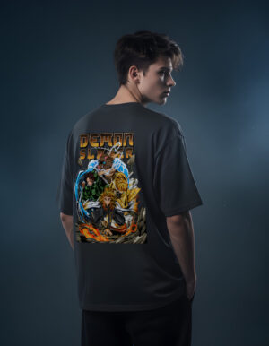 DemonSlayer 2 Demon Slayer Unisex Oversized Graphic T-Shirt