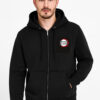 Aethel Moda' Demon Slayer Unisex Hoodie, Black, Anime Theme, Zip-Up Style