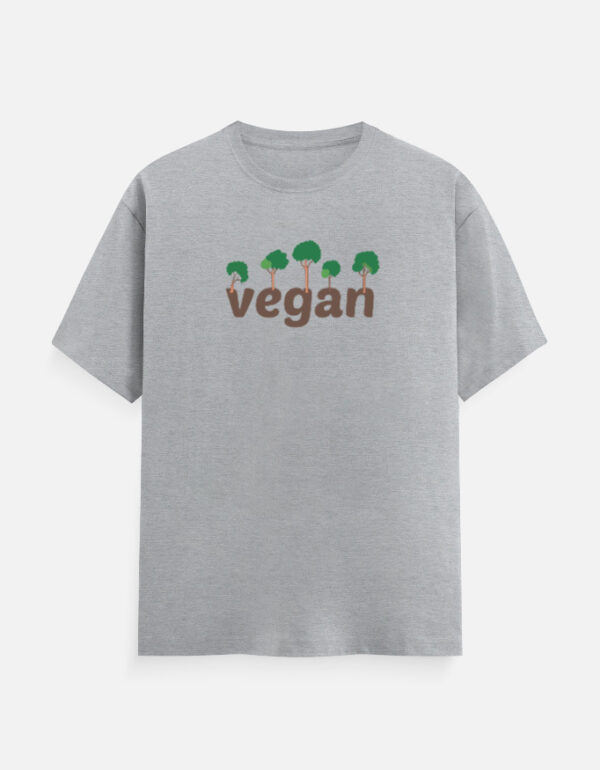 Vegan with tree Unisex Pure Cotton T-Shirt
