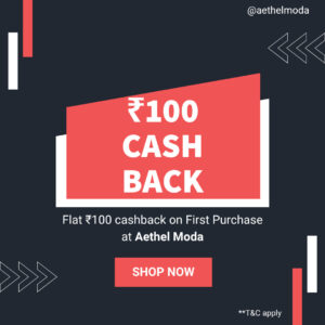 Cashback Offer at Aethel Moda